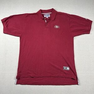 Vintage Starter 49ers Shirt Mens L Golf Polo Pro Line NFL Football San Francisco